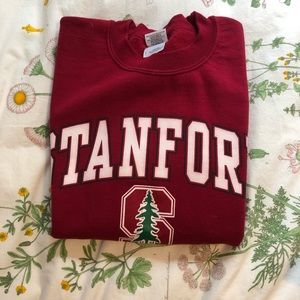 Stanford university red crewneck sweater